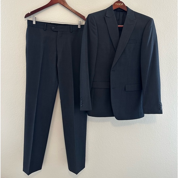 Bar III slim fit black suit from Macy’s